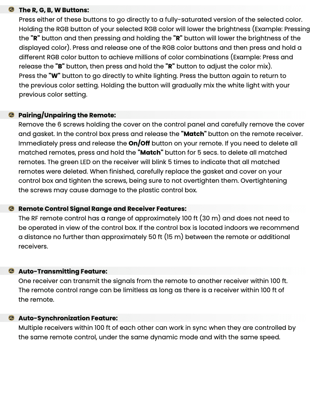 Superior Pond: WHITE LED Fountain Lights | 3LED6-100 | 3 - Fixture | 6-Watts Per Fixture | White LED Fountain Light Kit | 100ft Cord