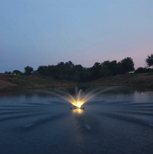 PondSelect: Classic Series 3/4 HP Pond Fountain, 5 Spray Patterns – 115V