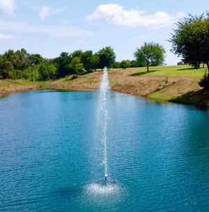 PondSelect: Classic Series 3/4 HP Pond Fountain, 5 Spray Patterns – 115V