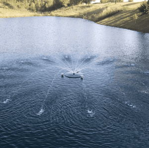 PondSelect: Classic Series 1/3 HP Pond Fountain, 5 Spray Patterns – 115V