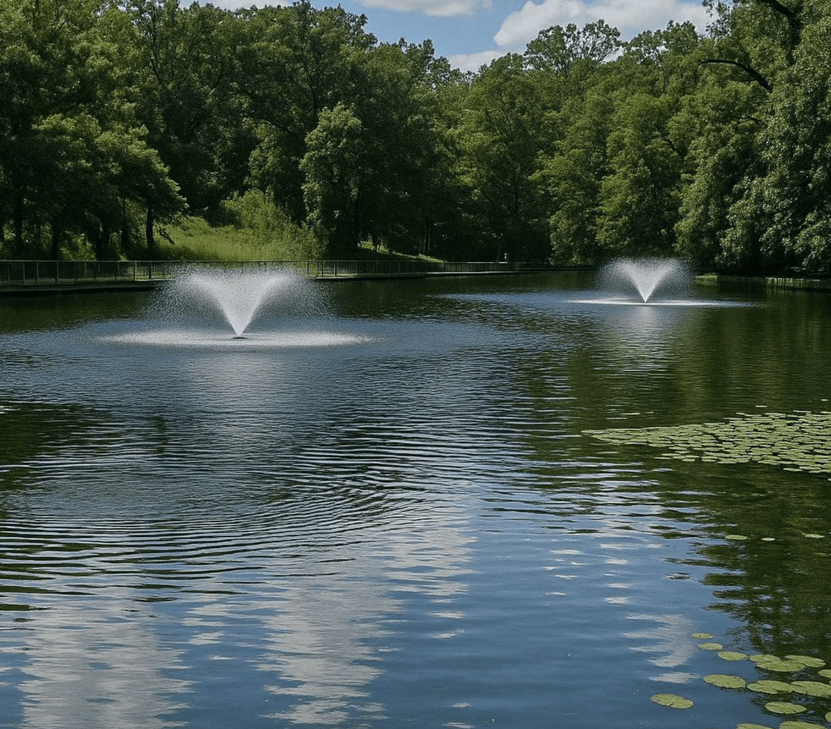 Outdoor Water Solutions: Pond Aeration Fountain / Classic / 1HP-5HP