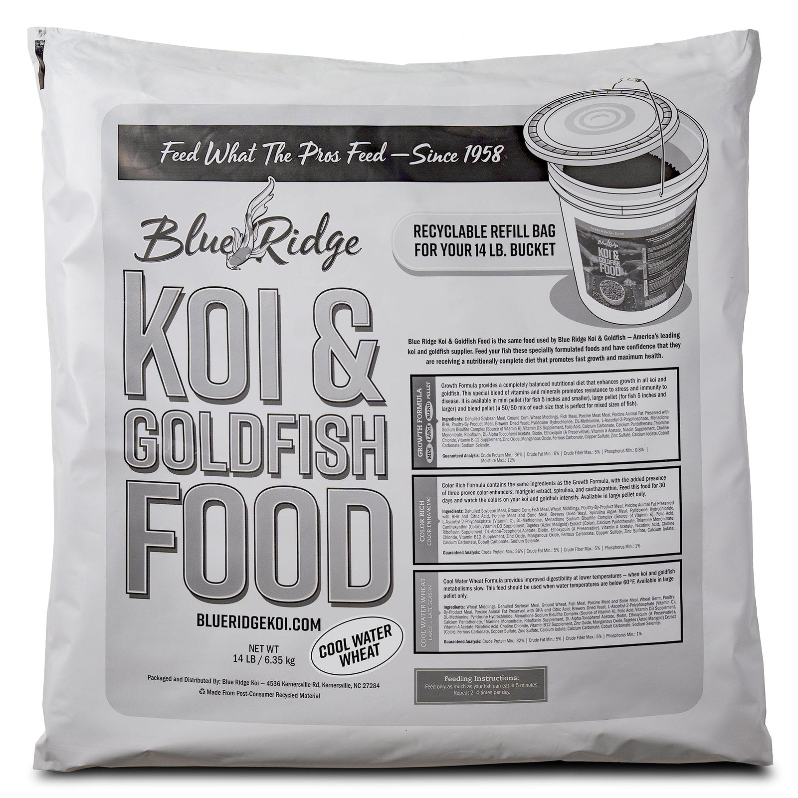 Blue Ridge Koi: Cool Water Wheat case/bucket/refills