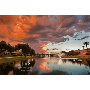 Scott Aerator: DA-20 Display Fountain Aerator for Small Ponds to Large Ponds