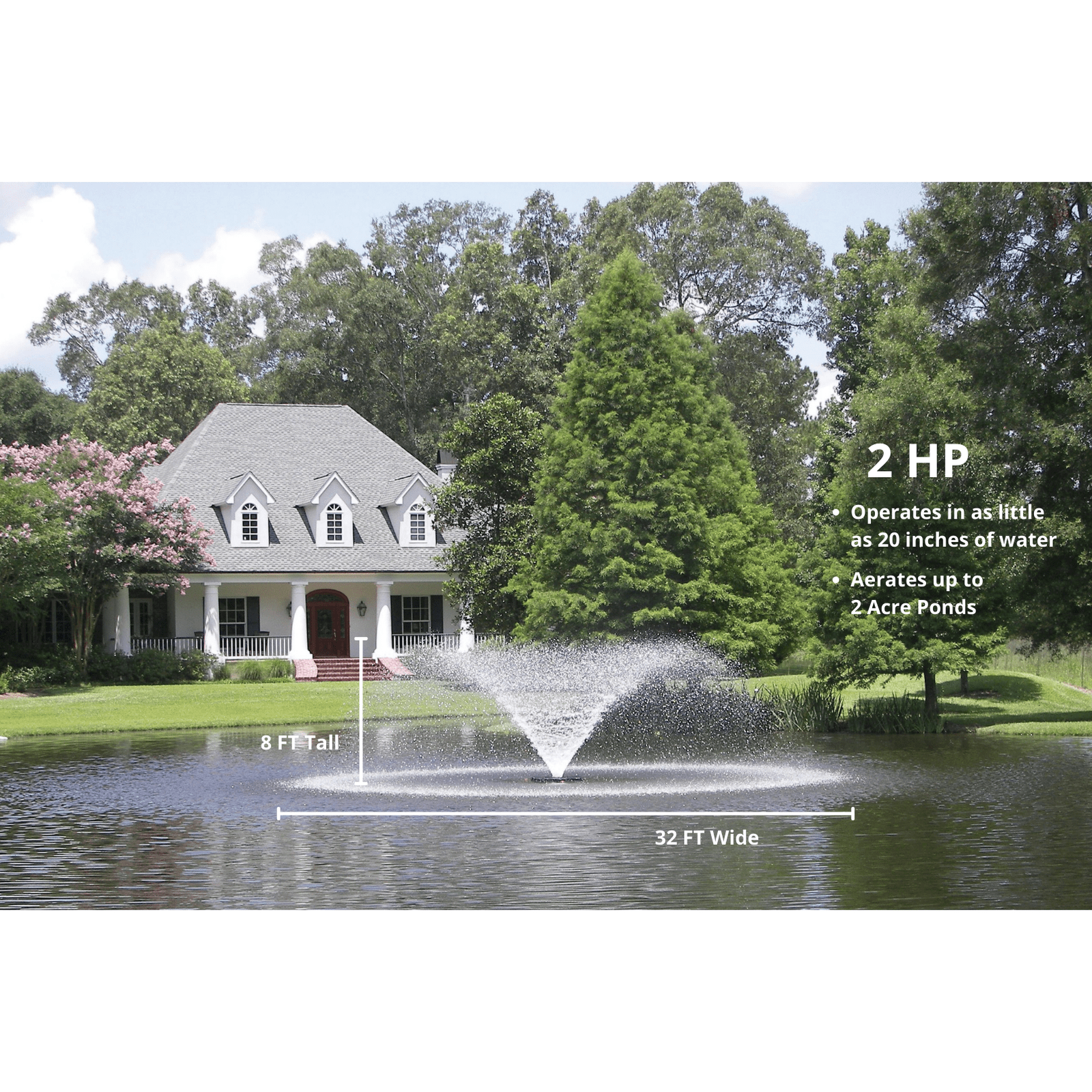 Kasco Marine: VFX Series Aerating Display Fountain for Small Ponds to Large Ponds
